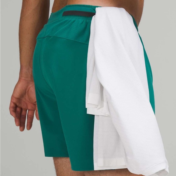 Lululemon Surge Short 6" Teal Lagoon Green Men’s Running Shorts Size M - Picture 3 of 14